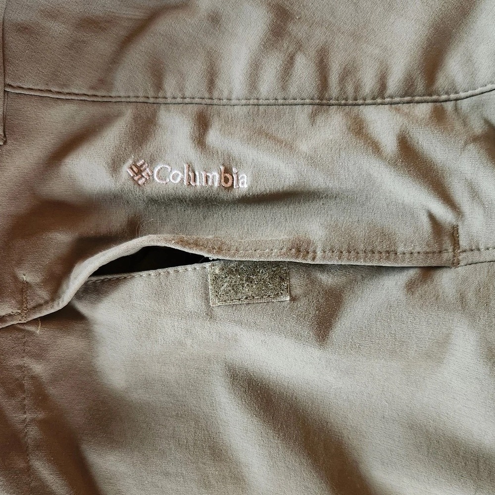 Columbia Womens Omni Shield Advanced Repellency Capris Long Shorts Sz 10 Green - Picture 5 of 16